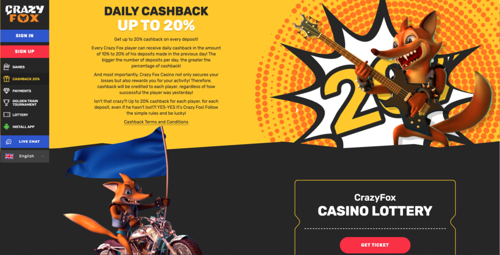 crazy fox bonus code